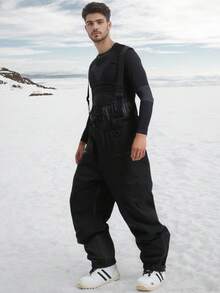 Pantalones de peto para esquiar para hombres, pantalones de peto aislados y impermeables para nieve, pantalones transpirables para exteriores, ropa de invierno para hombres, pantalones de nieve, pantalones de chándal, ropa de primavera, mono de esquí