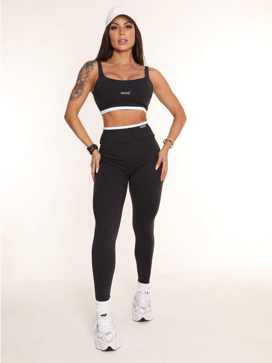 Legging Duo Absolute - Đen và trắng - Xem 1