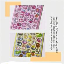 Cute Brown Bear 3D Stickers - Self-Adhesive Glossy Plastic Decals With Crystal Accents, Various Fantastical Designs, Suitable For DIY Crafts, Phone Cases, Laptops And Tablets