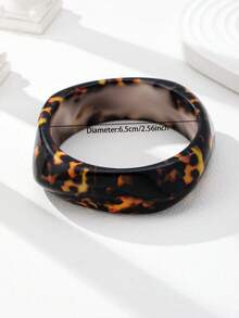 1 Vòng tay nhựa họa tiết động vật mùa thu đông - Vòng tay họa tiết da báo ngựa vằn - Trang sức vòng tay họa tiết động vật cho tiệc tùng ngày lễ - Nhiều màu - Xem 8