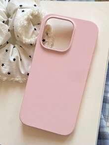 1个极简液态硅胶磁吸无线充电保护壳,兼容 17 Air、16、14、13、12、15 Pro Max Plus,带绒面摄像头保护 - 淺粉色 - 查看 9