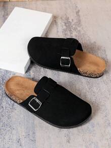 Men's Casual Slip-On Sandals - Retro Fashion Flat Indoor/Outdoor Slippers With Adjustable Strap, Non-Slip Design, Comfortable For All Seasons, Sturdy Construction, Available In Thermal Lined Autumn/Winter Version And Non-Lined All-Season Version