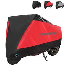 1Pc Red Black Motorcycle Cover Motocross Riding SunProof Dustproof Windproof Moto Waterproof Rain Cover Motorbike Cover Lock Hole And Storage Bag All Year Round Cycling Accessories - Multicolor - View 1