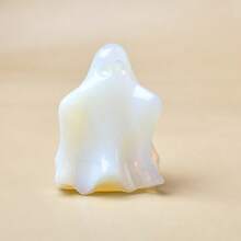 CUPIDCRYSTAL Tallas de cristal natural de fantasmas, el regalo perfecto para Halloween, una combinación de cristal y piedra, utilizado para decorar el altar de la bruja, la mejor opción de cristal para la curación y la meditación.