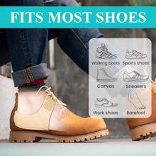 1 双硅胶鞋跟垫。支撑和呵护双脚，贴合脚跟形状，防止滑脱，并起到足部保护作用，吸收冲击力，减少摩擦。 - 杏色 - 查看 8