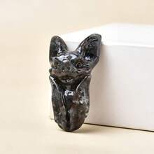 CUPIDCRYSTAL Exquisite Natural Crystal Carving Bat, Unique Design, Healing Crystal, Stones Containing Energy, Energy Healing Meditation Stone, Perfect For Home Decor & Gift Giving, For Pocket Decoration, For Halloween Gift(5cm/1.97in)