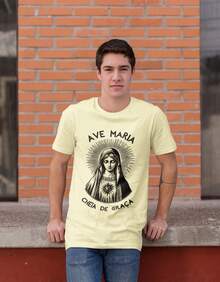 Our Lady Shirt 100% Cotton New Full - Beige - View 2