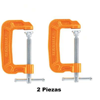  KIT 2 PZ-Prensa 2' troquelada de acero, Truper