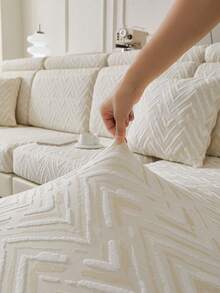 1 szt. Nowoczesny, świeży styl, modny nadruk, polarowy pokrowiec na sofę, elastyczny, uniwersalny pokrowiec na poduszkę na sofę, prosty i nowoczesny, antypoślizgowy pokrowiec na sofę, odpowiedni na sofy w kształcie litery L i sofy 1/2/3/4-osobowe, idealny do sypialni, salonu, biura, wystroju domu, odpowiedni na każdą porę roku.