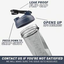 HELIMIX 2.0 Vortex Blender Shaker Bottle Holds Upto 28oz |   No Blending Ball Or Whisk |   USA Made |   Portable Pre Workout Whey Protein Drink Shaker Cup |   Mixes Cocktails Smoothies Shakes |   Top Rack - 午夜 - 查看 6