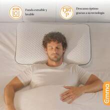 Emma Almohada Memory Adapt| Ajustable - Memory Foam| 70 x 40 cm.| 100 Noches de Prueba - 1 - Ver 5