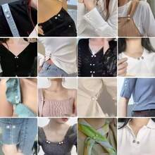 2pcs Pearl Jeans Ankle Clip, Chest Anti Light Needle, Anti Stepping Slipper Buckle, Pants Length Adjuster - Multicolor - View 11