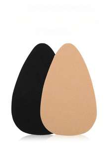 2 Peças Fita Adesiva Invisível de Silicone para Suporte de Sutiã Sem Alça, Cor Nude/Preto, Adequado para Tamanhos de Copo B-E