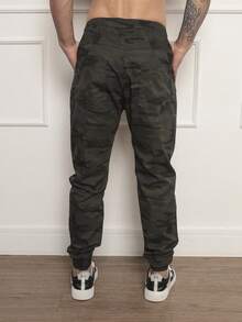 Men's Premium Denim Jogger Pants - Verde Niebla - Ver 5