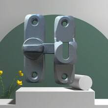 Trava de Porta Deslizante de 90 Graus, Trinco, Trinco de Porta Deslizante de Celeiro, Fecho, Trava de Banheiro, Trava de Porta de Banheiro, Porta Deslizante, Porta Deslizante, Fecho de Trava de Porta Sem Furos, Artefato Anti-Roubo Independente do Ângulo de Instalação