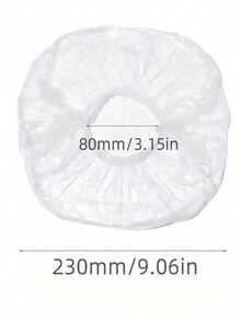 50/100/200 piezas Gorros de ducha de plástico transparente y grueso, de alta calidad, adecuados para mujeres, hoteles, viajes, cuidado profundo del cabello, accesorios de limpieza del cabello
