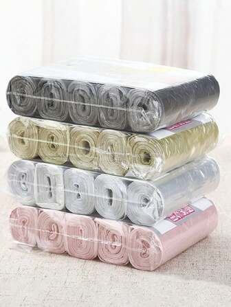 100个小垃圾袋，坚固而薄的材质一次性厨房垃圾袋，耐用的塑料垃圾袋，适用于厨房、浴室、家庭、家居用品和其他场合。家庭圣诞装饰品，圣诞礼物