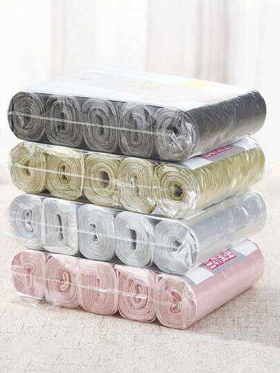 100pcs Small Size Trash Bags, Durable & Lightweight Material, Disposable Kitchen Garbage Bags, Sturdy Plastic Trash Bags Suitable For Kitchen, Bathroom, Home, Household Items And Other Occasions. Christmas Home Decor, Christmas Gifts.