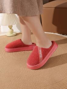 نعلان قطنيان كاجوال للنساء، قماش مخطط مطرز للأعمال