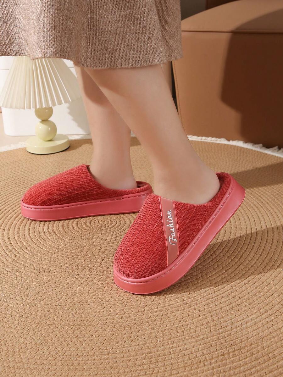 نعلان قطنيان كاجوال للنساء، قماش مخطط مطرز للأعمال