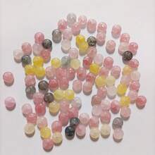 50/100pcs 5mmx8mm Imitation Jade, Agate, Abacus Beads, Loose Beads, Wheel Beads, Spacer Beads, Jewelry DIY Accessories, Bracelets, Keychains, Necklaces Craft Decorations, Beads Materials, Colorful - Please Choose a Color - View 16