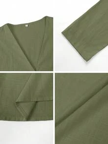 Look Polly Women's Fall Women Clothes Winter Clothes Back To School Old Money Cute Tops Women Leisure Vacation Simple Solid Color Single Breasted Button Butter Yellow Traceable Cotton Women Two Pieces Set Halloween Clothes Women Button Up Shirt Women Clothes For New Year Elegant Women's Set Beach Set