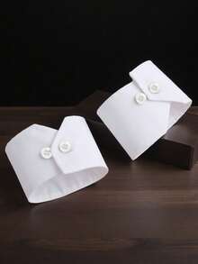 1 件/双简约时尚装饰衬衫袖口，适合工作装