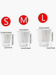 3 件套现代自动浇水花盆，懒散自动吸水花盆，室内/室外水培花盆，北欧风格桌面多肉植物盆，不对称形状创意花盆，带棉绳浇水系统，塑料花盆套装，自动灌溉，防漏，适用于阳台办公室植物 - 彩色 - 查看 13