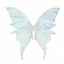1pc Summer New Elf Butterfly Wing Backpack Accessory, Festival Party Performance Prop, Exquisite Decoration, Metallic Shiny Angel Wings, Basic Style, Suitable For Christmas, Halloween, Masquerade, Adult Size In Stock