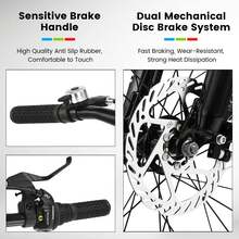 20-Inch Teen Mountain Bike With High Carbon Steel Frame, Disc Brakes, Durable Wide Tires, Front Suspension, 7-Speed, Ideal For Snow And Off-Road Riding