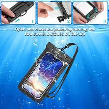 Waterproof Phone Bag Compatible With IPhone 16/15 Pro Max And Galaxy S24+/S23 7-Inch Waterproof Phone Case With Lanyard, IPX8 Beach Travel Essential, Beach Essential