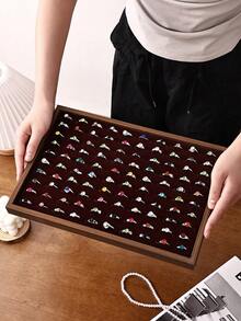 1PC,Vintage-Inspired Jewelry Display Case - Trays For Necklace & Earring Storage,Premium Showcase For Pendants & Bracelets,Perfect Gift For Jewelry Lovers