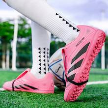 Zapatos de fútbol para hombres, zapatos de fútbol profesionales para exteriores, zapatos ligeros y transpirables para entrenamiento atlético de jóvenes y niños