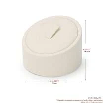 Oirlv 1PC Beige Jewelry Counter Display Set Props Shop Cabinet Display For Necklace Earring Ring Jewelry Stand Storage Organizer Set