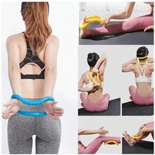 随机款式瑜伽伸展环，开肩魔力圈普拉提锻炼环，背部伸展器辅助健身器材 - 圣诞礼物 - 彩色 - 查看 3