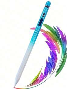 AOPCREZON 通用电容式触控笔，兼容 iPad 2018-2024，兼容 iPad Pencil 第 10 代和第 9 代，10 分钟快速充电，精准触控，书写流畅，倾斜灵敏度，兼容 Apple Pencil 1/2，防止意外触摸，多种颜色可选，磁性附件，最新兼容 iPad Pro Mini 6、Air 2025 2024 2023 2022 2021 2020 2019 2018，兼容 Apple Pencil，iPad Pencil - 彩色 - 查看 16