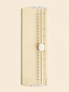 Cortador de papel pequeno multifuncional A4, guilhotina portátil, cortador de papel bidirecional para escritório