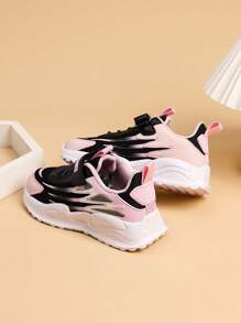 New Leather Children's Athletic Shoes For Big Kids, Girls' Breathable Running Shoes With Mesh - Black - View 4