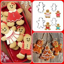 2pcs Gingerbread Man Cookie Cutter Set, Stainless Steel Baking Mold For Gingerbread, Cookies, Cakes, Christmas Baking Tools Christmas Christmas Decorations Christmas Pajamas Christmas Gifts Christmas Decor