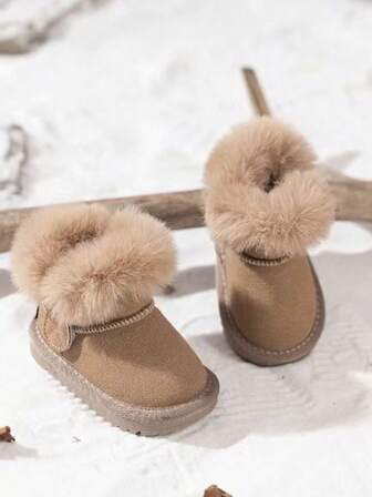 Botas de nieve para niños 2025 - Botas impermeables forradas de piel para clima frío con suela de goma antideslizante para juegos al aire la escuela