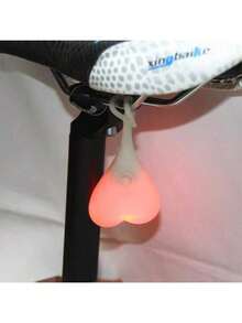 1pc Glowing Egg-Like Object, Suitable As Party Decor, Bicycle Taillight, Mountain Bike Headlight, Riding Safety, Festival Party Personalized Warning Light, Bicycle Party Gear, Gift