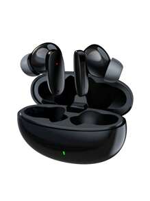 真无线耳机 - 兼容苹果和安卓系统，内置麦克风，防汗设计，续航时间长达 24 小时 - 白色，耳机 > 无线，带充电盒 - 彩色 - 查看 13