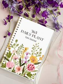 Trees Women's Weekly Planner Notebook, Undated Daily Schedule, Spiral Bound Goal Planner With Habit Tracker - Pink - View 6