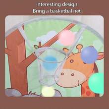 Składany namiot dziecięcy z motywem zwierząt i drzew, sześciokątny basen z piłeczkami, pole do gry w piłkę, kosz do koszykówki, aktywność w pomieszczeniach i na zewnątrz oraz kemping, zabawki podróżne (piłki nie są dołączone), zabawki dla niemowląt, namiot dla dzieci w wieku 3-12 lat, basen z piłeczkami, namiot kempingowy, namiot z trampoliną, namiot, namiot dziecięcy, dedykowany namiot dla dzieci, odpowiedni dla chłopców i dziewczynek, prezent urodzinowy