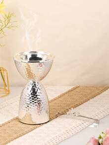 1 Set Of Nordic Silver Metal Incense Burner And Aroma Diffuser. It Is Perfect As An Incense Holder, Home Fragrance Or Home Decoration, Suitable For Home Decoration, Bedroom, Living Room (As A Centerpiece), Office, Yoga Studio And Party To Create An Elegant Atmosphere. - Multicolor - View 6