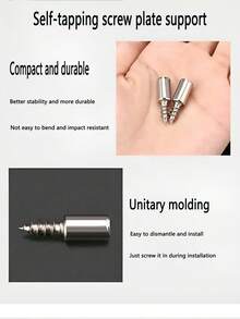 8 件自攻螺钉、搁板支架、一体式搁板支架、固定螺柱、衣柜固定螺柱、橱柜固定螺钉 - 彩色 - 查看 2