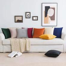 MIULEE Velvet Cushion Cover, 40 X 40 Cm, Orange Series Set Of 4, Sofa Cushions, Velvet Cushion, Decorative Cushion, Couch Cushion, Decorative Colour, Gradient Cover, Sofa Cushion Cover For Living Room, Children, Office