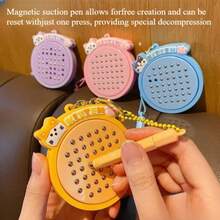 Cute Cat Magnetic Doodle Board, Fun Stress Relief Keychain Pendant, Graduation/Easter/Birthday Gift