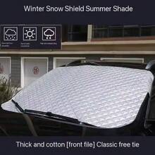 2-In-1 Magnetic Car Windshield Snow Cover, Thick Waterproof All-Season Windshield Protector
