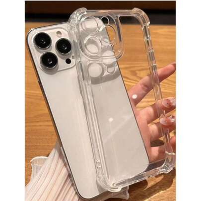 Carcasă de telefon transparentă, rezistentă la șocuri, din material solid, culoare, la modă, 1 carcasă transparentă premium pentru telefon, compatibilă cu 16/ 16 Pro/ 16Pro Max/ 16 Plus X 11 12 13 14 15 16, cu design în colț rezistent la căderi, impermeabilă, rezistentă la șocuri, anti-cădere, rezistentă la zgârieturi, cadou de primăvară pentru petreceri